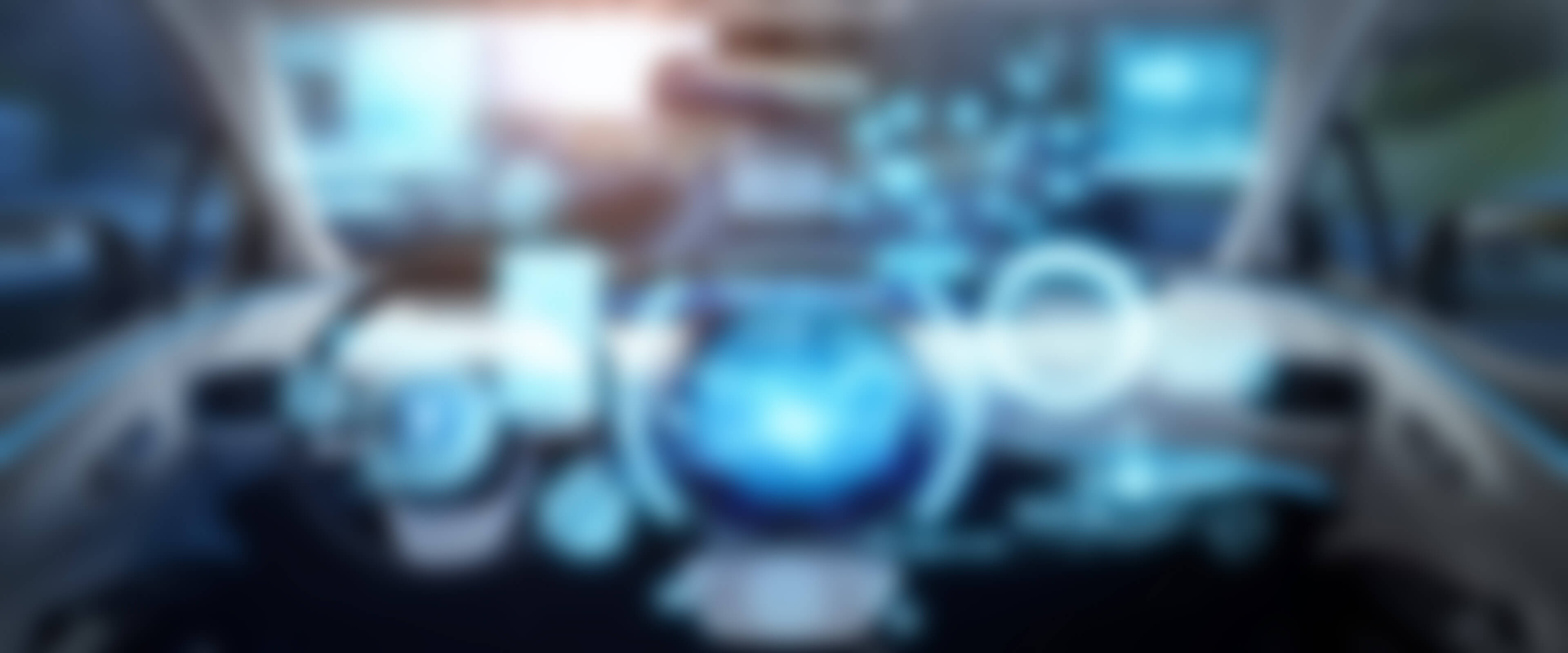 Cockpit eines selbstfahrenden Autos